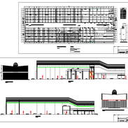 Plan detail of co-operative building 2d view CAd structural block ...