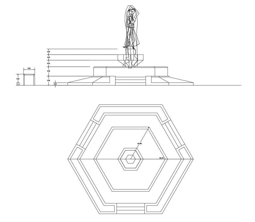 cad drawing for a drinking fountain cad drawing for a drinking fountain