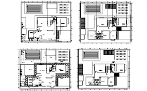 Basement plan and section detail dwg file - Cadbull