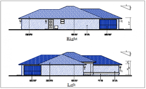 Residential housing plan view dwg file - Cadbull