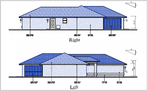 Simple House Elevation In DWG File - Cadbull