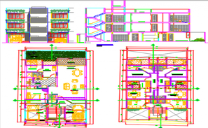 Roof framing plan of 34’x44’ house plan is given in this Autocad ...