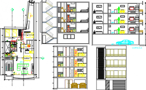 10x15m ground floor house plan is given in this Autocad drawing file ...