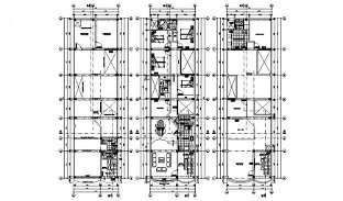 Apartment Building Staircase Plan And Section Drawing DWG File - Cadbull