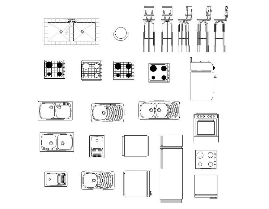 Hotel Kitchen DWG File CAD Plan Cadbull   Kitchen Equipment Plan Detail Dwg File 01092018072027 