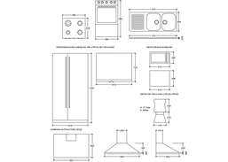 Kitchen Appliances CAD Blocks Free Download - Cadbull