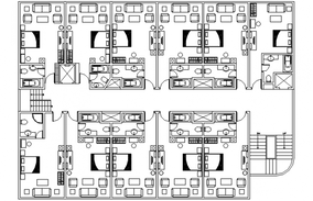 2D CAD File Hotel Room Club Design Plan With Working Drawing AutoCAD ...