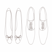 Male and female shoes cad blocks design dwg file - Cadbull