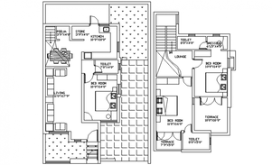 Club house structure detail plan, elevation and section 2d view CAD ...