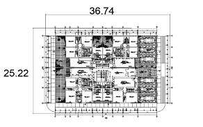 Residential building plan detail dwg file - Cadbull