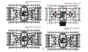 floor plan of Apartment drawing in dwg file. - Cadbull