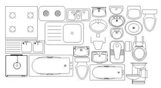 sanitary cadbull dwg kitc