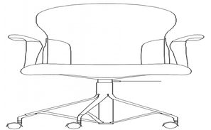 study table elevation