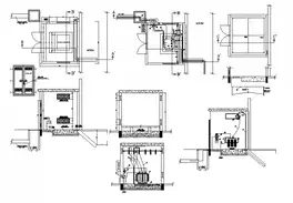 Elevation detail of light lamp 2d view CAD electrical block autocad ...