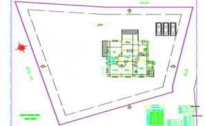 Detail of section house plan layout file - Cadbull