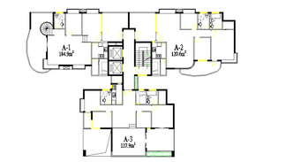 3 BHK House Apartment Plan With Front Elevation Design DWG File - Cadbull