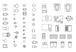 Autocad blocks of dinning table - Cadbull