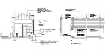 Construction Section CAD Drawing Free Download DWG File - Cadbull