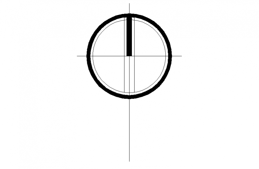 Round Hatching North Direction Symbol Detail Dwg File Cadbull