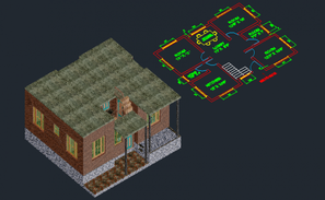 Terrace plan of house in AutoCAD file - Cadbull