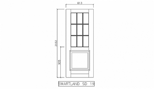 Steel door details in plan and elevation in AutoCAD, dwg file. - Cadbull