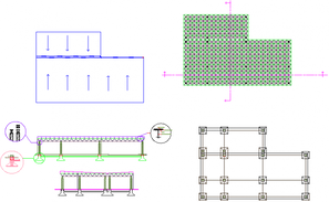 Structural view of cover plan dwg file - Cadbull