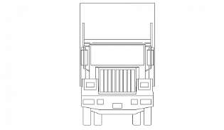 Generic Truck Top View Drawing Free DWG CAD Blocks - Cadbull
