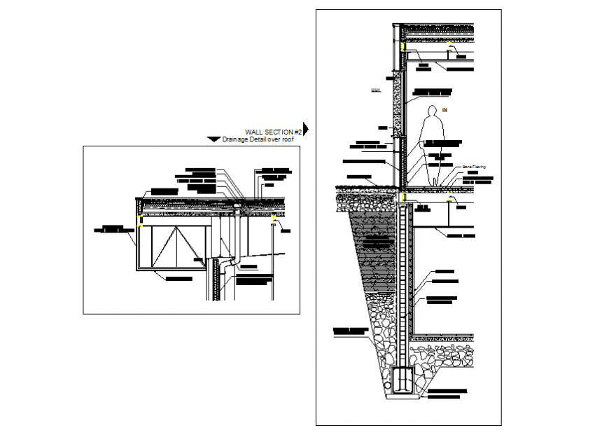 Flag Pole Elevation, Section, Plan And Installation Cad Drawing Details ...