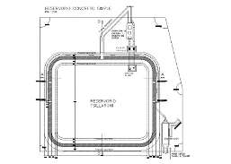 Plan and sectional detail of sedimentation tank 2d view layout file in ...
