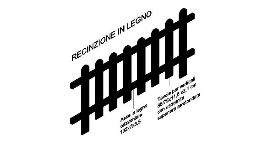 Recinzione In Legno Dwg.Wooden Fencing Elevation Model Detailing Dwg File Cadbull