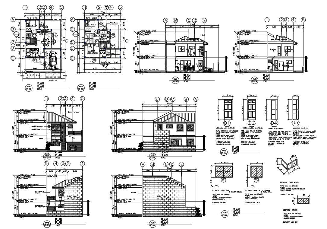 2-storey-house-project-design-autocad-file-cadbull