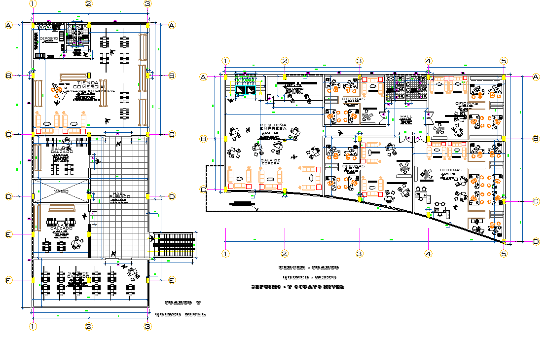 Administrator plan detail dwg file - Cadbull