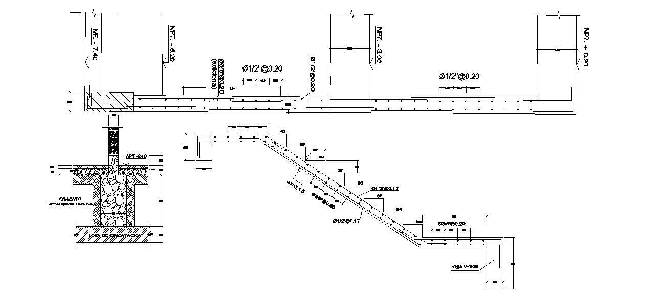 Construction detail in autocad - Cadbull