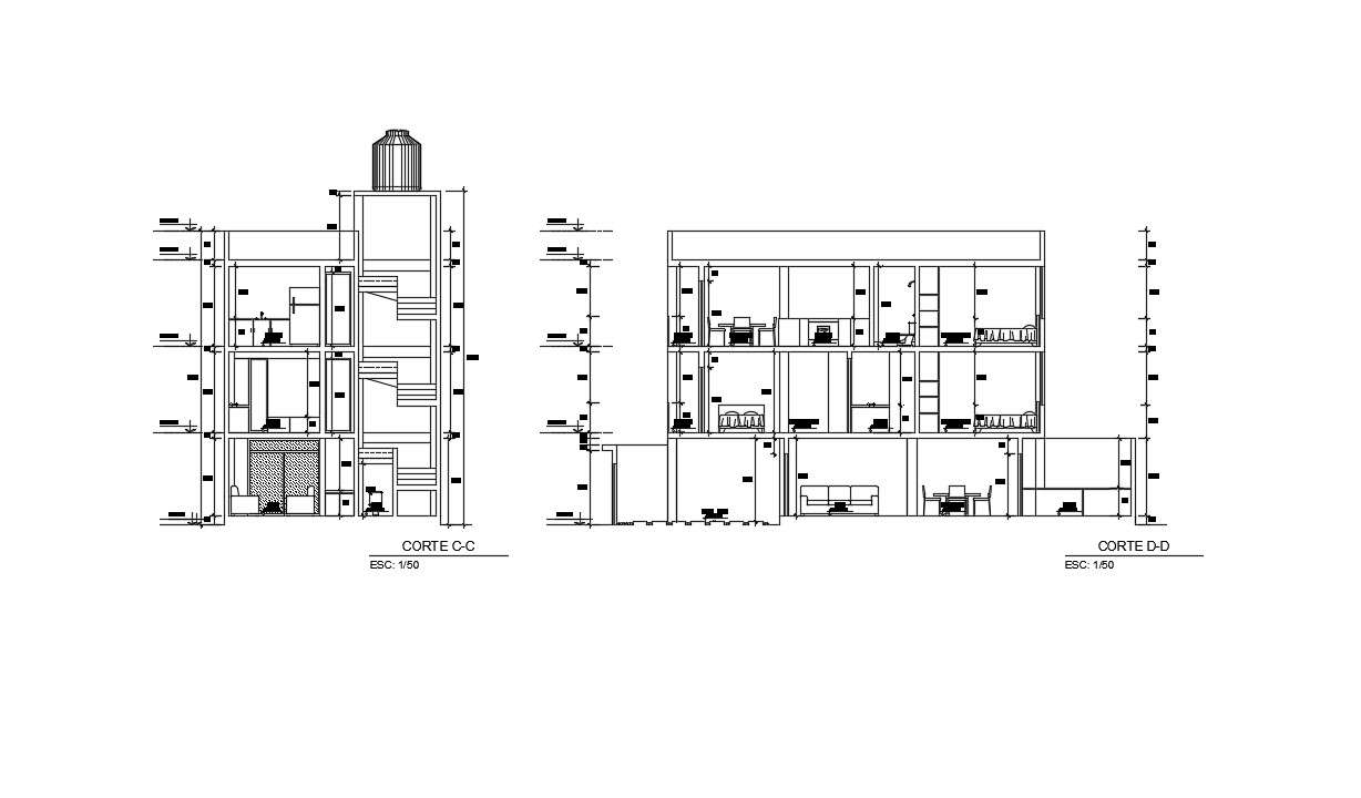 Download Free Duplex House Plans In AutoCAD File - Cadbull