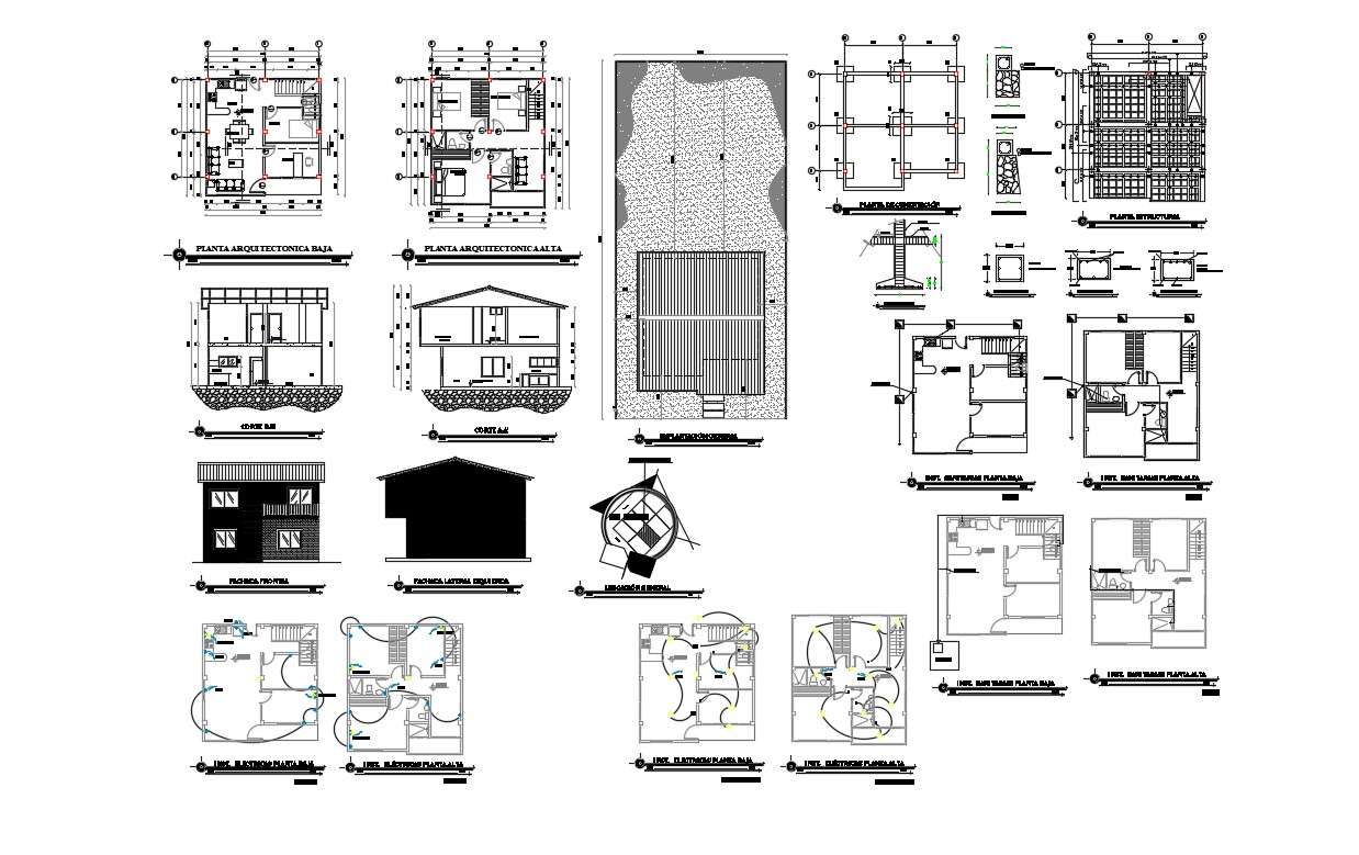 Download Free Tiny House Plans In DWG File - Cadbull