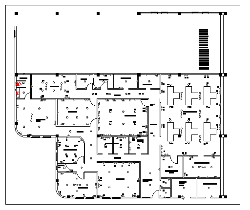 Floor plan of a warehouse dwg file - Cadbull