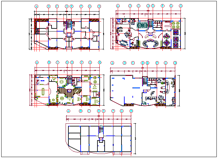 Furniture plan dwg file - Cadbull