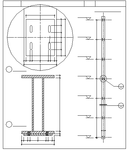 I - Beam Detail in DWG file - Cadbull