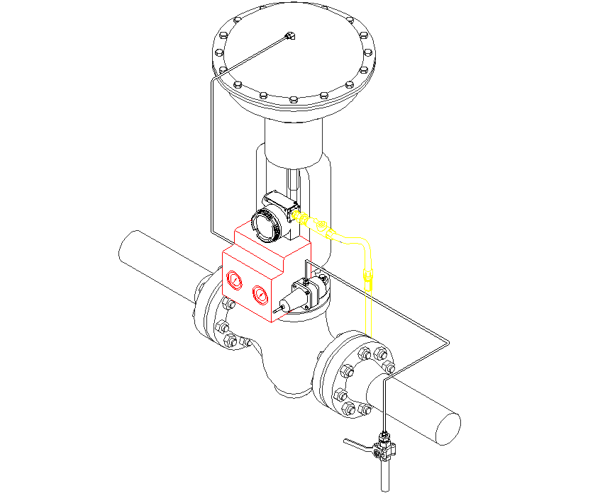 Pressure regulator 3 D plan detail dwg file Cadbull