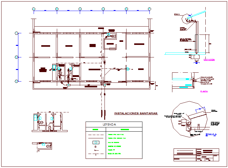 Sanitary installation view of rural medical center dwg file - Cadbull