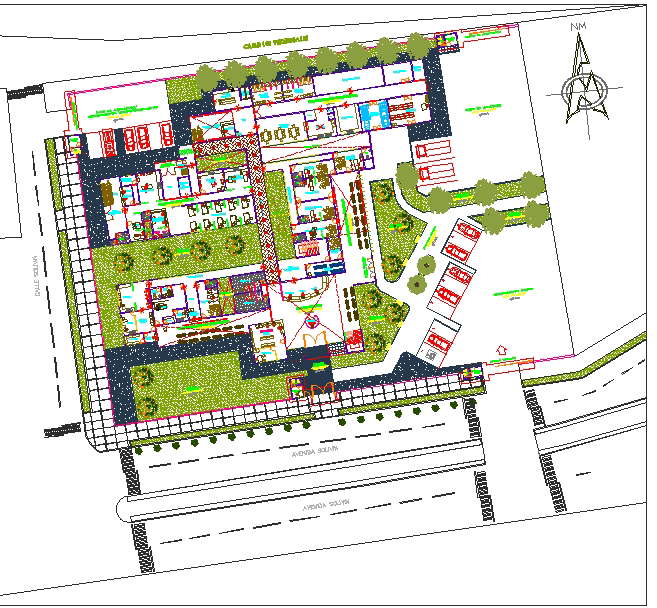 Health Centre Plan Design File - Cadbull