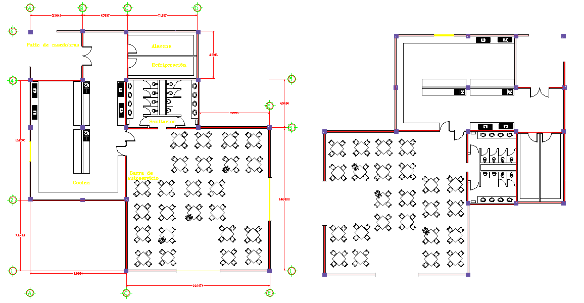 Restaurant Design Project Cadbull