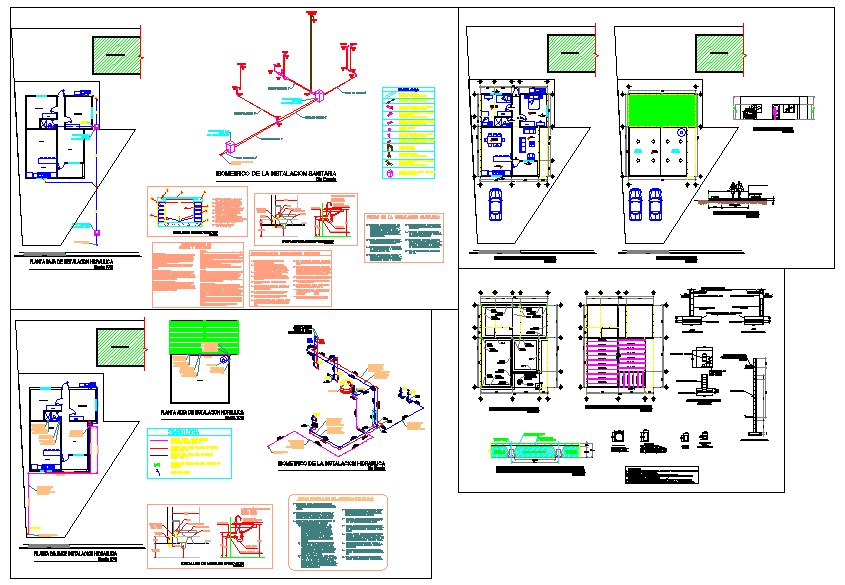 House Room construction plans - Cadbull