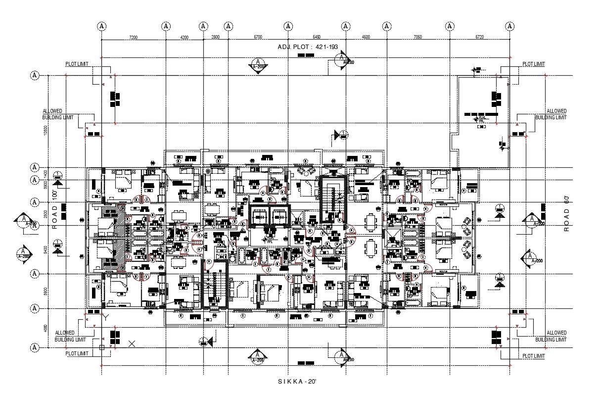 1& 2 Bedroom Flat Plan Drawing DWG File Download - Cadbull