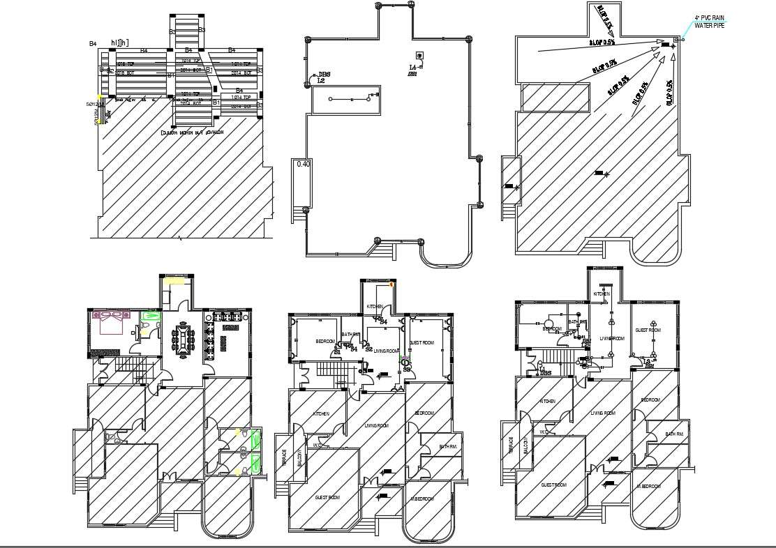 1 BHK And 2 BHK Apartment Floor Plan DWG File Cadbull