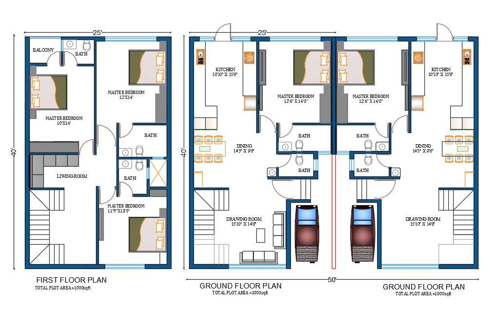 Single Unit Duplex House Design First