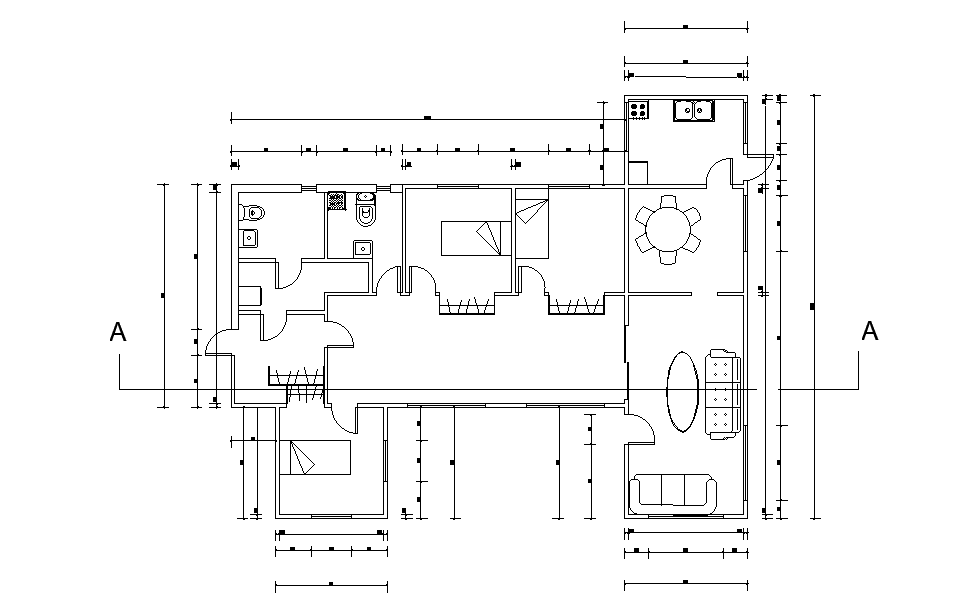 autocad house drawings for practice