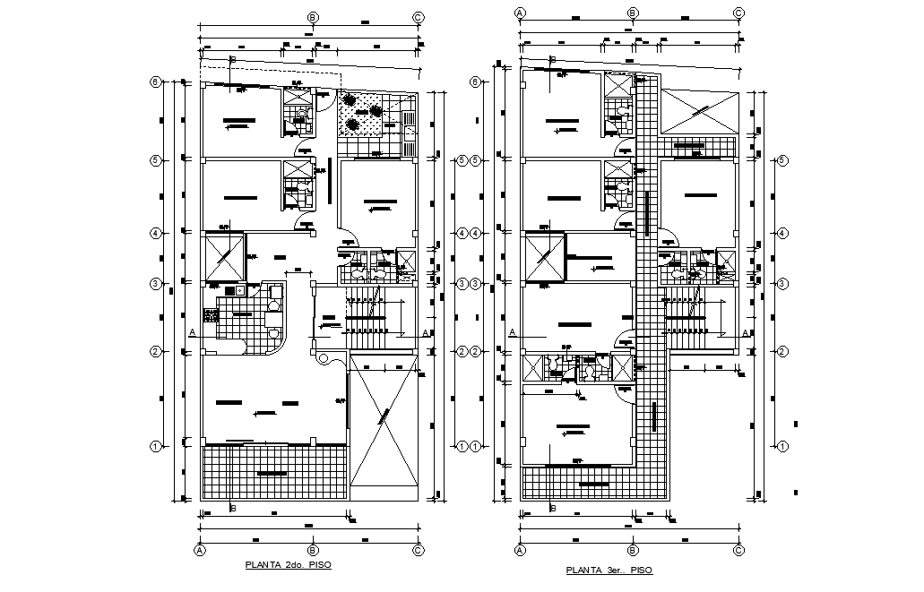 10X18 Meter House Ground Floor And First Floor Layout CAD Drawing DWG ...