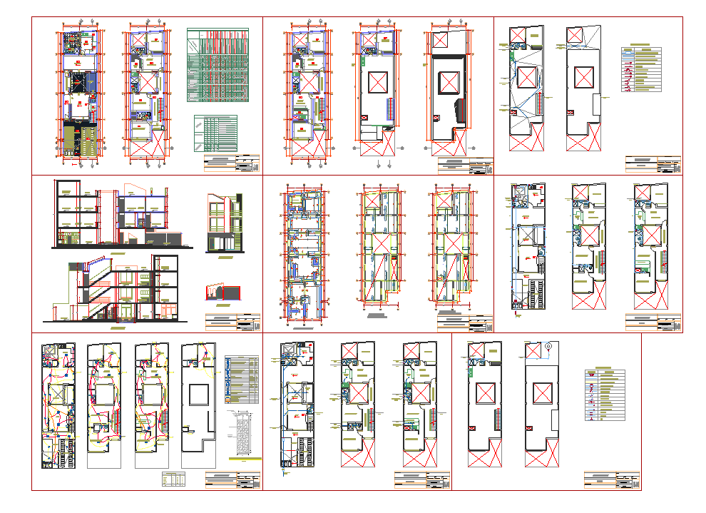 Row House Design Cadbull