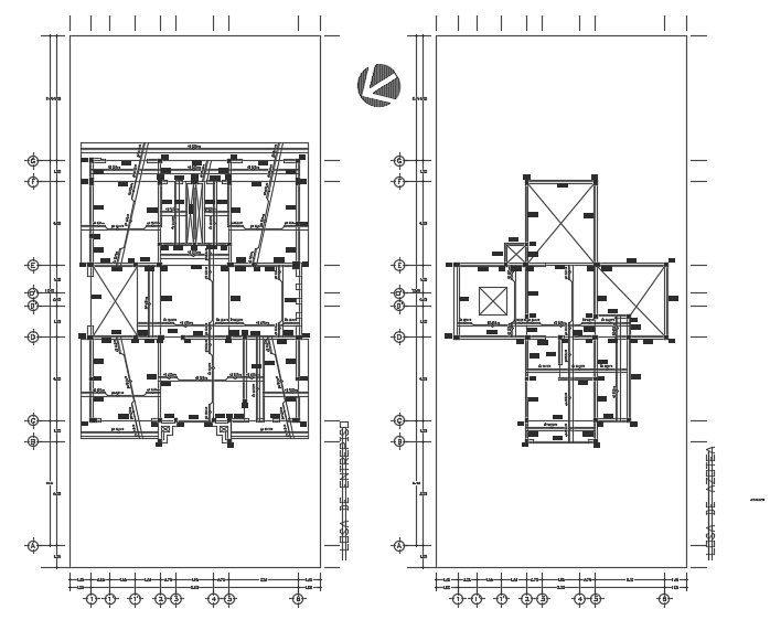 10x12m house building ground floor and first floor beam reinforcement ...